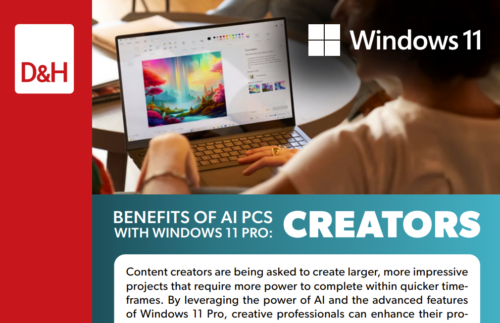 Woman working on a Windows 11 laptop