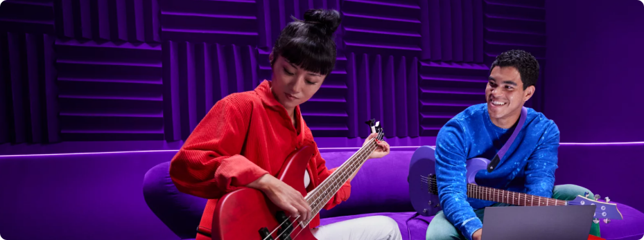 People playing guitar