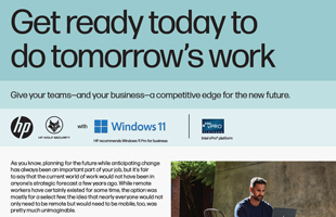 Get ready today to do tomorrow's work cover