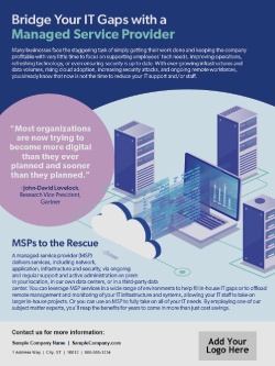 D&H - Template: Bridge Your IT Gaps with a Managed Service Provider