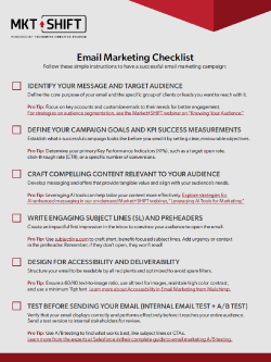 D&H - Template: Email Marketing Checklist: Steps to Campaign Success